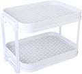 2-Tier Cup Drying Rack with Removable Drainboard, Rust-Proof Iron Mug Organizer by Zosenley