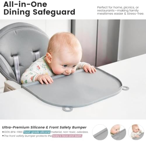 Large Silicone Placemat, Raised Edge Leakproof, Non-Slip - Image 2