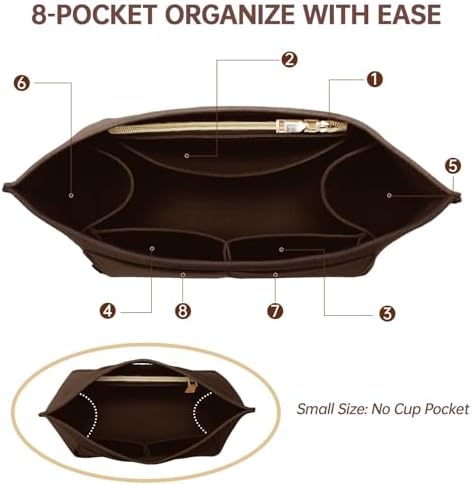 OPPOSHE Purse Organizer Insert for Longchamp Le Pliage, Premium Felt Long Champ - Image 4