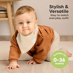 KeaBabies 8pk Organic Baby Bandana Bibs - Image 4