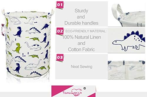 Dinosaur Laundry Basket Baby Laundry Hamper Cute Kids Hamper Toy Storage Bin - Image 3