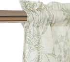 Vangao Floral Valances for Windows Forest Green W50 X 16L 1 Panel - Image 6