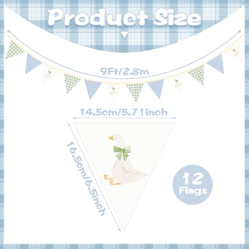 Hahafelt Goose Fabric Banner 1st Birthday Decor - Image 2