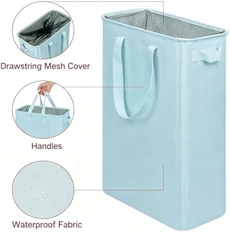 efluky Slim Laundry Basket, Narrow Laundry Hamper - Image 3