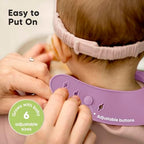 KeaBabies 2-Pack Silicone Bibs for Babies, Toddlers Girl - Image 5