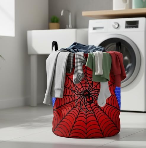 Collapsible Round Storage Basket, Soft-Sided Organizer - Image 4