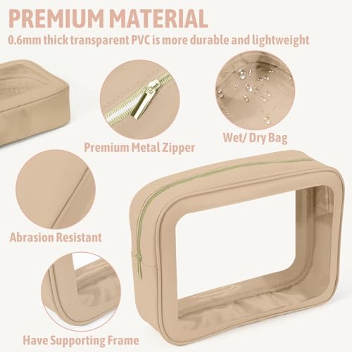 YOPCDJ 5PCS Diaper Bag Organizer Pouch Set, TSA Approved Toiletry Bag，Clear - Image 4