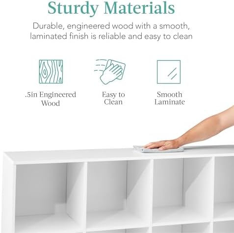 Best Choice Products 8-Cube Storage Organizer, 13.5in Shelf Opening, Display - Image 6