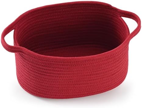 Happyiren Cute Burgundy Woven Gift Basket – Empty Burr Baskets by Unknown