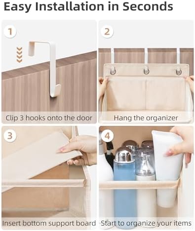 STORAGE MANIAC Over the Door Organizer 6-Shelf Closet Hanging Storage - Image 5