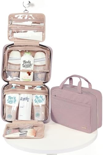 NISHEL Travel Toiletry Bag for women, Portable Hanging Organizer for - Image 5