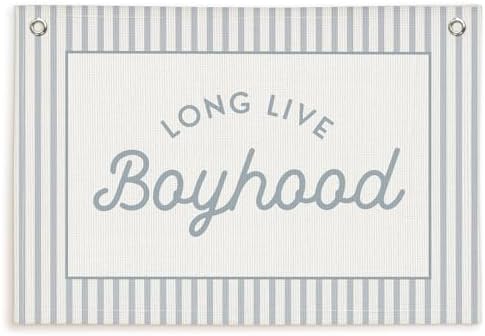 Lacama Long Live Boyhood Boys Room Decor, Boy Nursery Decor by Lacama