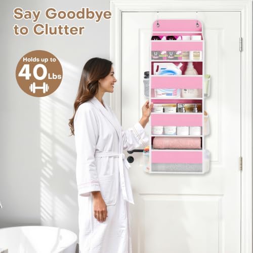 Over the Door Organizer, 4 Large Pocket Hanging Storage - Image 7