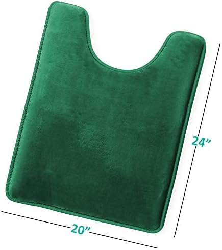 Clara Clark Bathroom Rugs, Velvet Memory Foam Bath Mat, Machine Washable Bath - Image 3