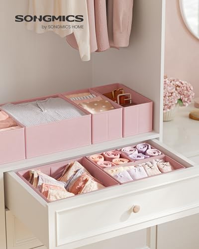 SONGMICS Drawer Organizers, Foldable Fabric Storage Boxes - Image 2