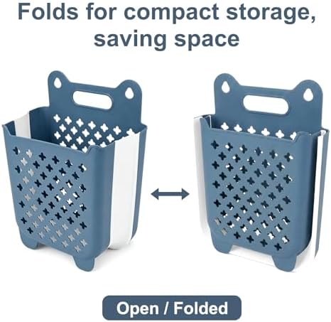 Bath Toy Bin, Stand Up Bath Toy Storage, Foldable Bath Toy Holder - Image 7