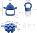 3-in-1 Baby Food & Fruit Feeder Set – Breastmilk Popsicle Mold - Image 3