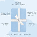 Butterblu Frankie Fitted Crib Sheet 100% Organic Cotton - Image 2