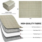 Washable Rugs 8x10 Area Rugs for Living Room, Ultra Soft Faux Wool Retro Carpets - Image 2