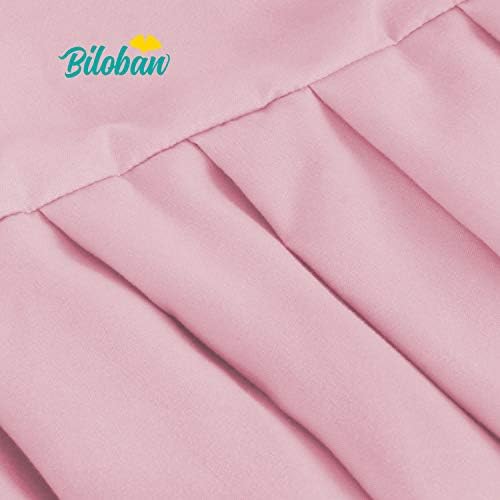 Crib Skirt with Pompoms Pink, Fits Standard Crib - Image 3