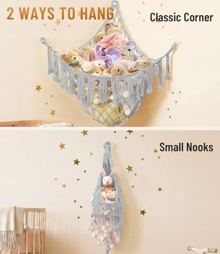 Lare Stuffed Animal Storage Hammock Corner Net - Image 4
