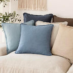 Foindtower Decorative Linen Fringe Throw Pillow Covers Cozy Boho Farmhouse - Image 7