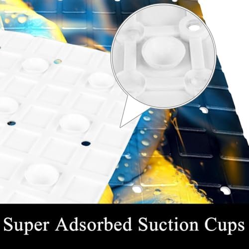 Non Slip Bathtub and Shower Mat 26.8x15.1 inch, Bath Mat - Image 3