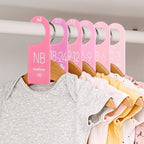 Whaline Acrylic Baby Closet Dividers Pink Hanging Infant Clothes Hanger - Image 6