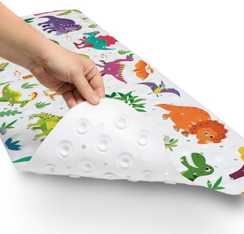 Bathtub Mat Non Slip, 40x16 inch Bath and Shower Safety Mats, Cute Cartoon - Image 3