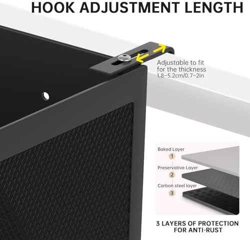 Bedside Caddy Shelf for Bunk Bed, L13.78in*W5.12in*H3.94in - Image 5