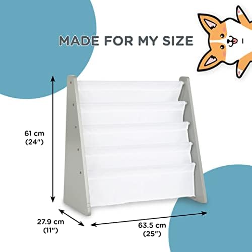 Humble Crew Kids Bookshelf, Montessori Front Facing Toddler Bookcase 4 Tier - Image 3
