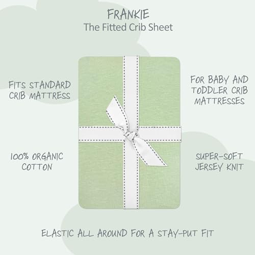 Butterblu Frankie Fitted Crib Sheet 100% Organic Cotton - Image 2