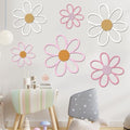 Thyle 6 Pcs Daisy Wall Decor Wooden Flower by Thyle