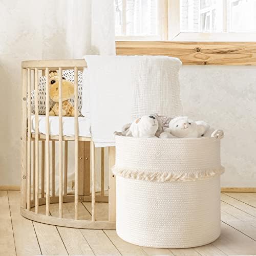CherryNow 60L Woven Rope Baby Basket - Image 5