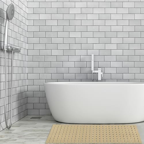 BEMISO Shower Mat Non Slip Bathtub Mat 37.4 x 15.7 Inch Bath Mat - Image 6