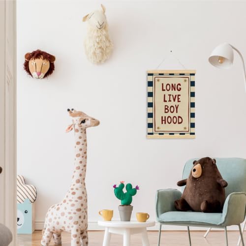 NaZaUK Long Live Boyhood Wall Decor, Boys Room Wall Art Poster Hanger Frame - Image 6
