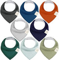 KeaBabies 8pk Organic Baby Bandana Bibs by KeaBabies