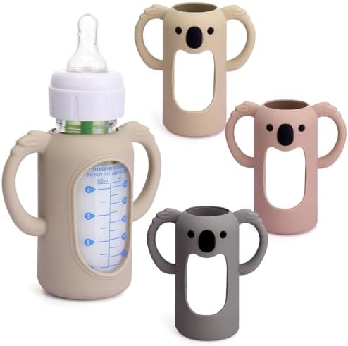 3 Pack Silicone Sleeves for Dr. Brown's Glass Bottles 4 OZ by Mityrain