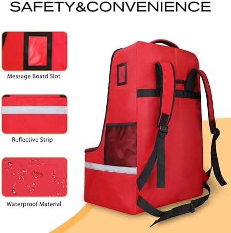 LARIPOP Car Seat Travel Bag for Airplane, Universal Gate Check Car Seat Bag - Image 3
