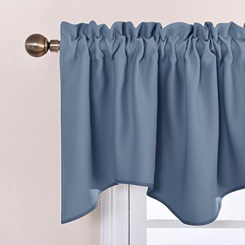 NICETOWN Stone Blue Blackout Valances - Image 2