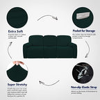 PureFit Super Stretch 3 Seats Recliner Sofa Couch Cover - Image 3