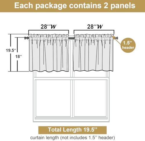 Lecloud Leia Ivory Sheer Valances - Image 3