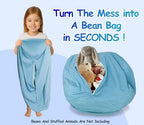 Stuffed Storage Bean Bag Keep Your Plush Toys More Organized Teens Children - Image 2