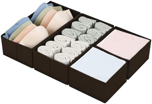 DIMJ Drawer Organizer Clothes, Underwear Drawer Organizer, Fabric Drawer by DiMJ