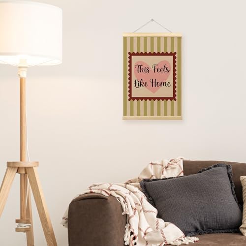 TLESKE This Feels Like Home Wall Art Poster, Trendy Retro Cozy Wall Decor - Image 4