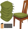 BUYUE Thickened 2.5" Dining Chair Cushions Set of 6, U-Shape High Density Foam by BUYUE