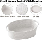 White Woven Rope Basket - Image 3