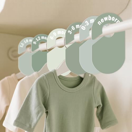 8 Pack Baby Closet Dividers – Pure Green Nursery Organizer - Image 2