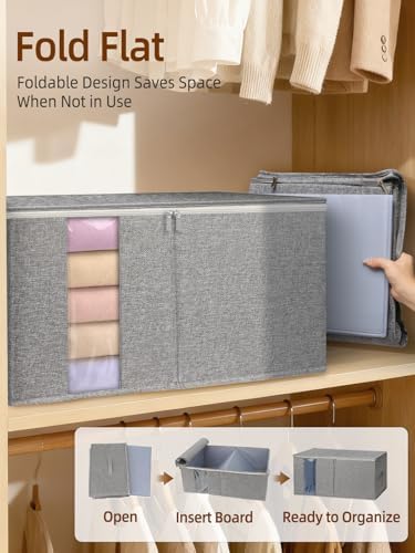 90L Rigid-Structured King Size Comforter Storage Bags - Image 6