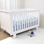 The Peanutshell 3 Piece Nautical Patch Baby Crib Bedding Set Boy, Baby Blanket - Image 6
